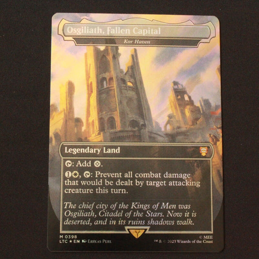 MTG Commander Lord of the Rings LTC Osgiliath Fallen Capital (Surge Foil) 398 NM