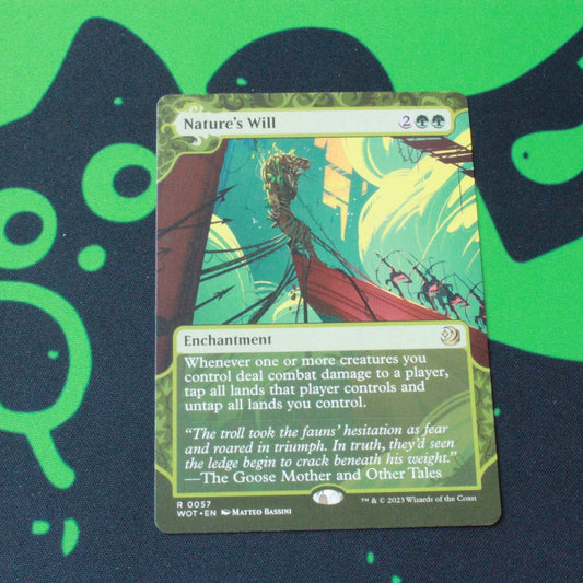 MTG Wilds of Eldraine: Enchanting Tales (WOT) Rare Nature's Will 57 NM