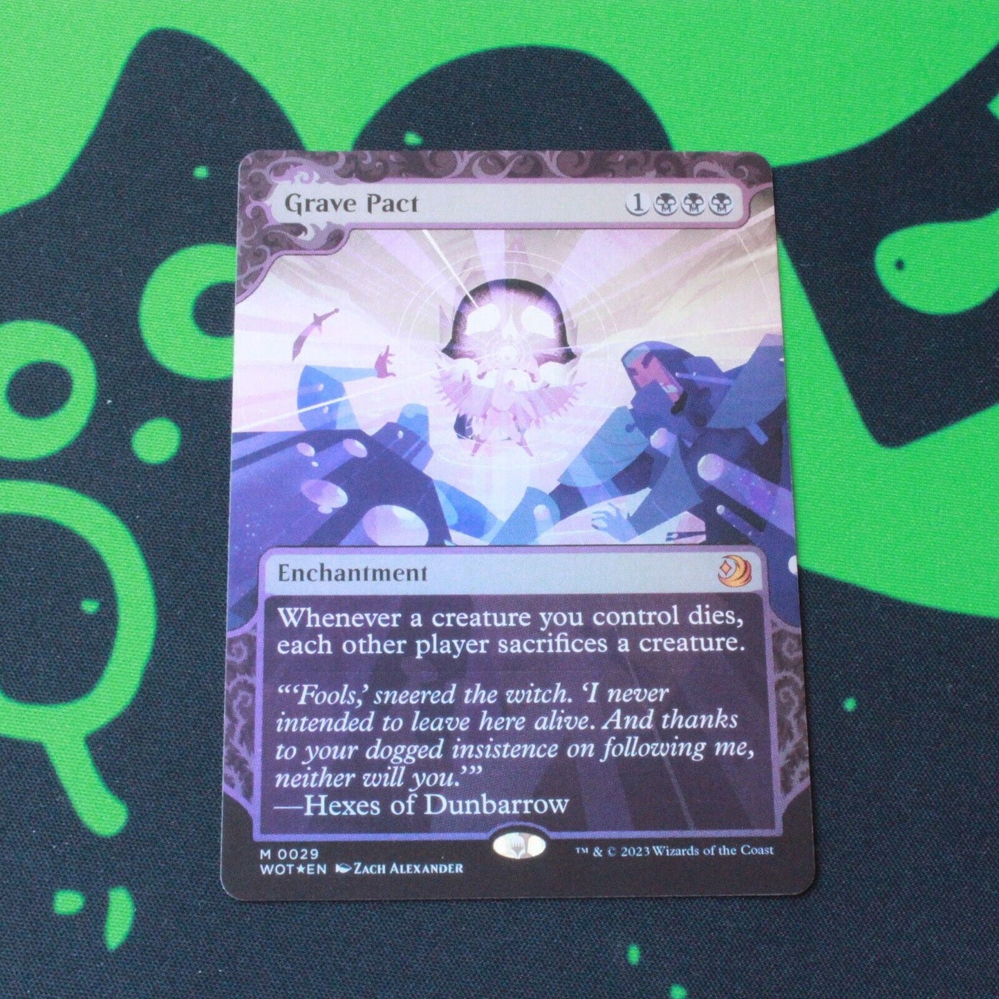 MTG Wilds of Eldraine: Enchanting Tales (WOT) Mythic FOIL Grave Pact 29 NM