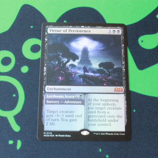 MTG Wilds of Eldraine (WOE) Mythic FOIL Virtue of Persistence 115 NM