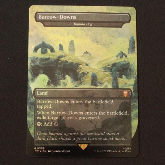 MTG Commander Lord of the Rings: LTC Mythic FOIL Barrow-Downs Bojuka Bog 358 NM