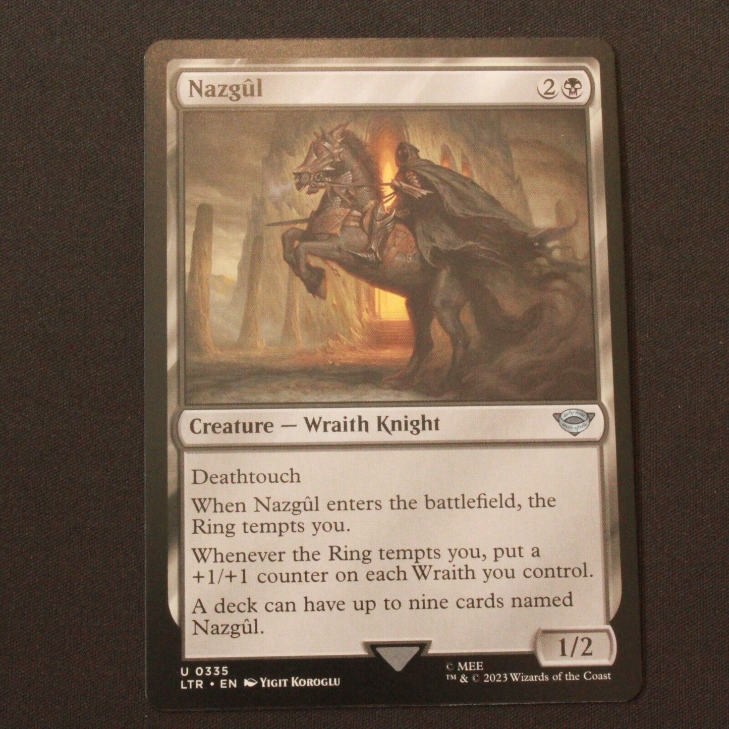 MTG The Lord of the Rings: (LTR) Uncommon Nazgul (0335) 335 NM