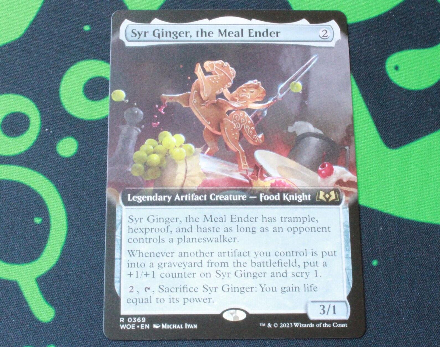 MTG Wilds of Eldraine (WOE) Rare Syr Ginger, the Meal Ender Extended Art 369 NM