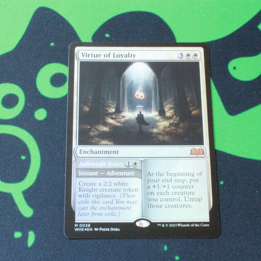 MTG Wilds of Eldraine (WOE) Mythic FOIL Virtue of Loyalty 38 NM