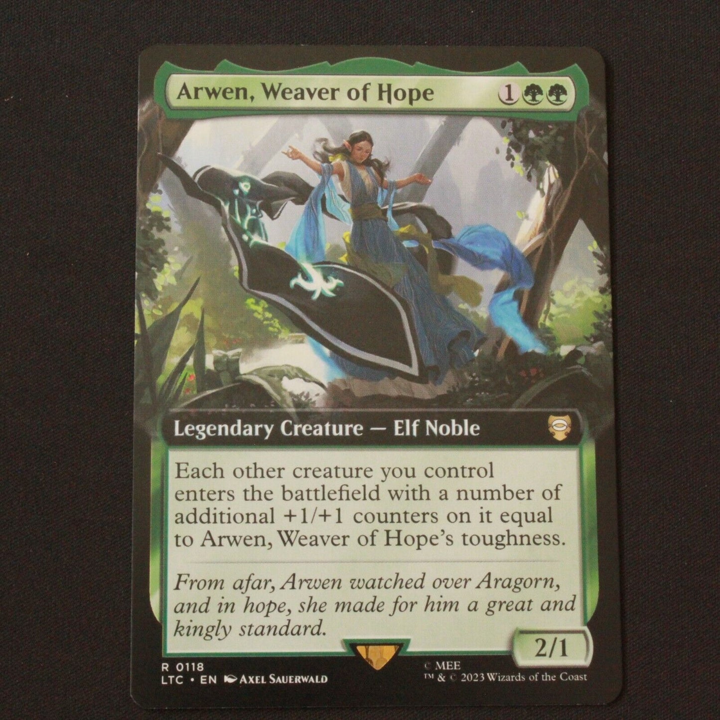 MTG Commander Lord of the Rings: (LTC) Arwen, Weaver of Hope Extended Art 118 NM