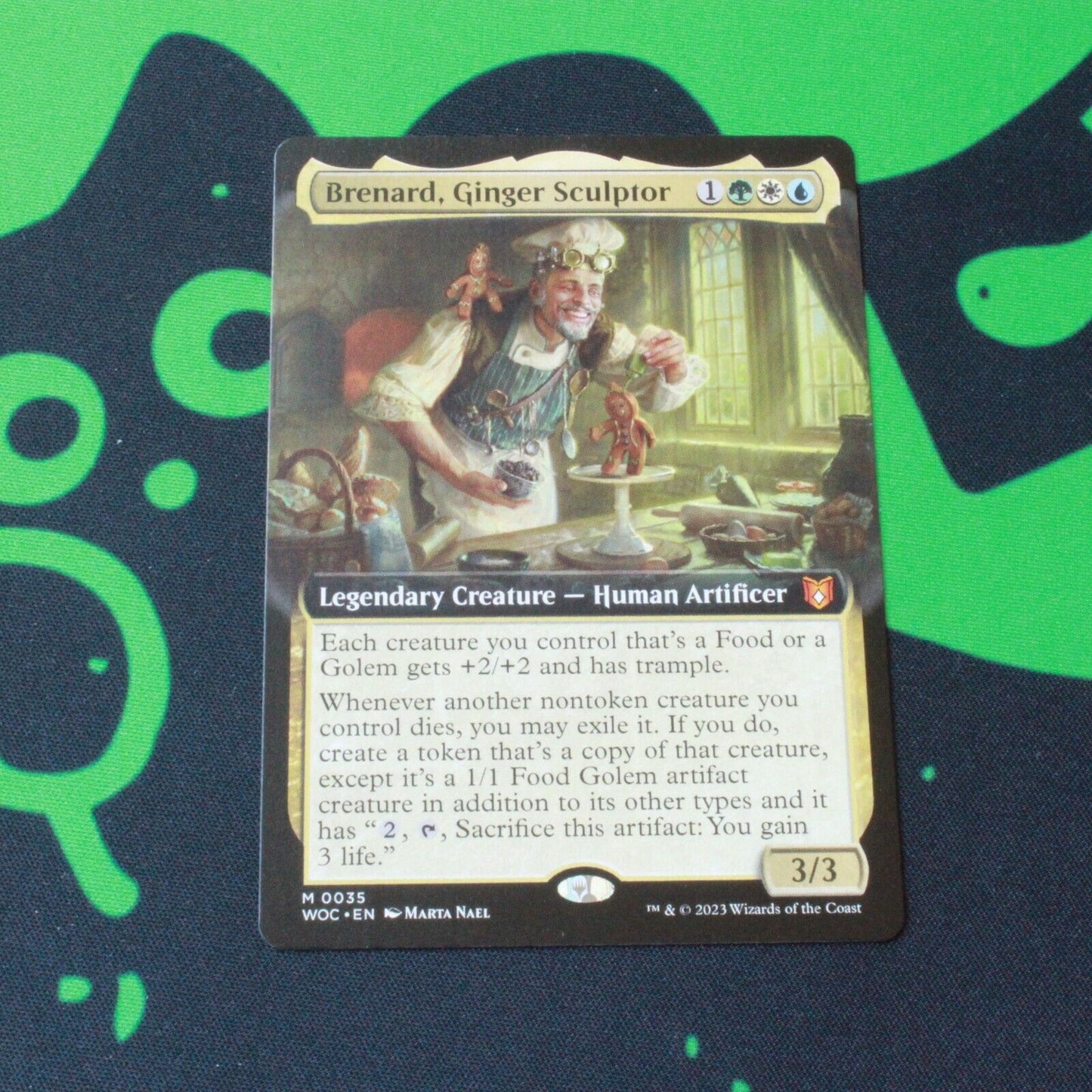 MTG Commander: Wilds of Eldraine WOC Brenard, Ginger Sculptor Extended Art 35 NM