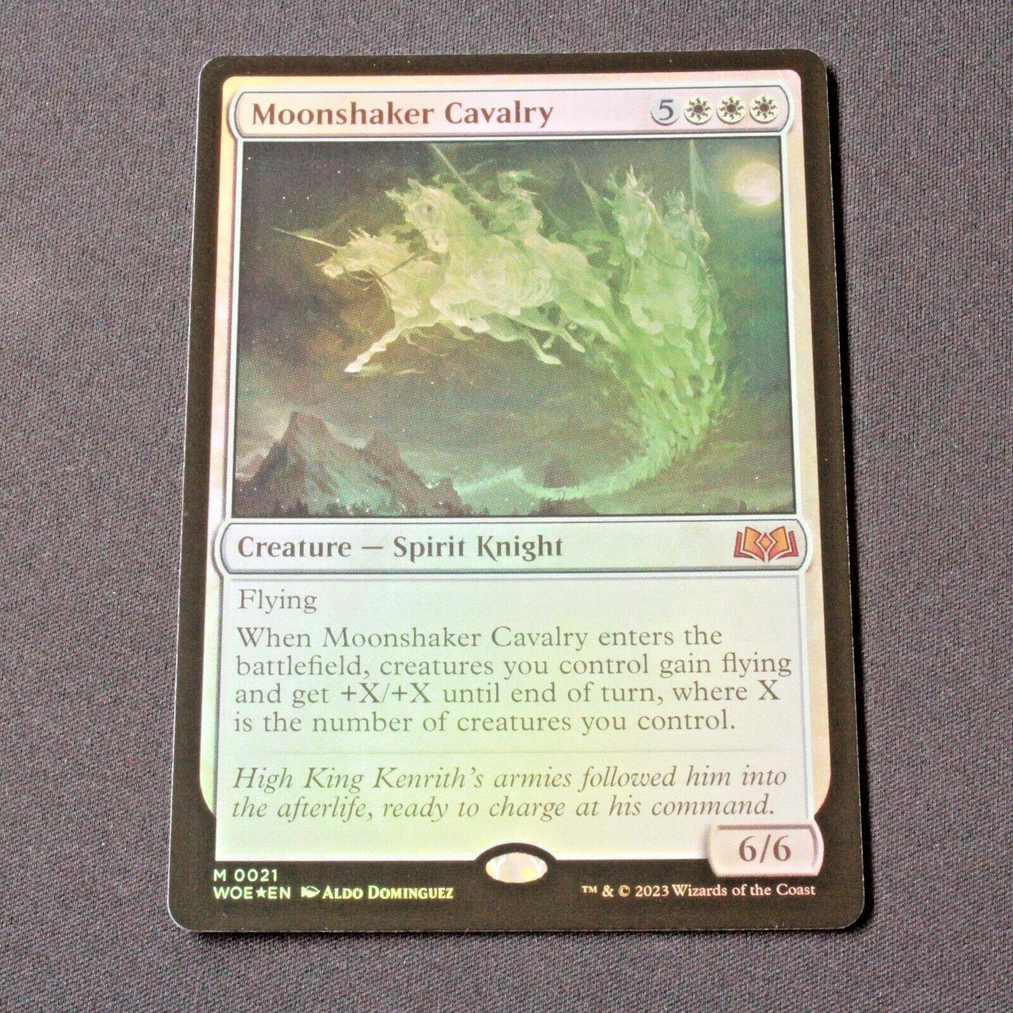 MTG Wilds of Eldraine (WOE) Mythic FOIL Moonshaker Cavalry 21 NM