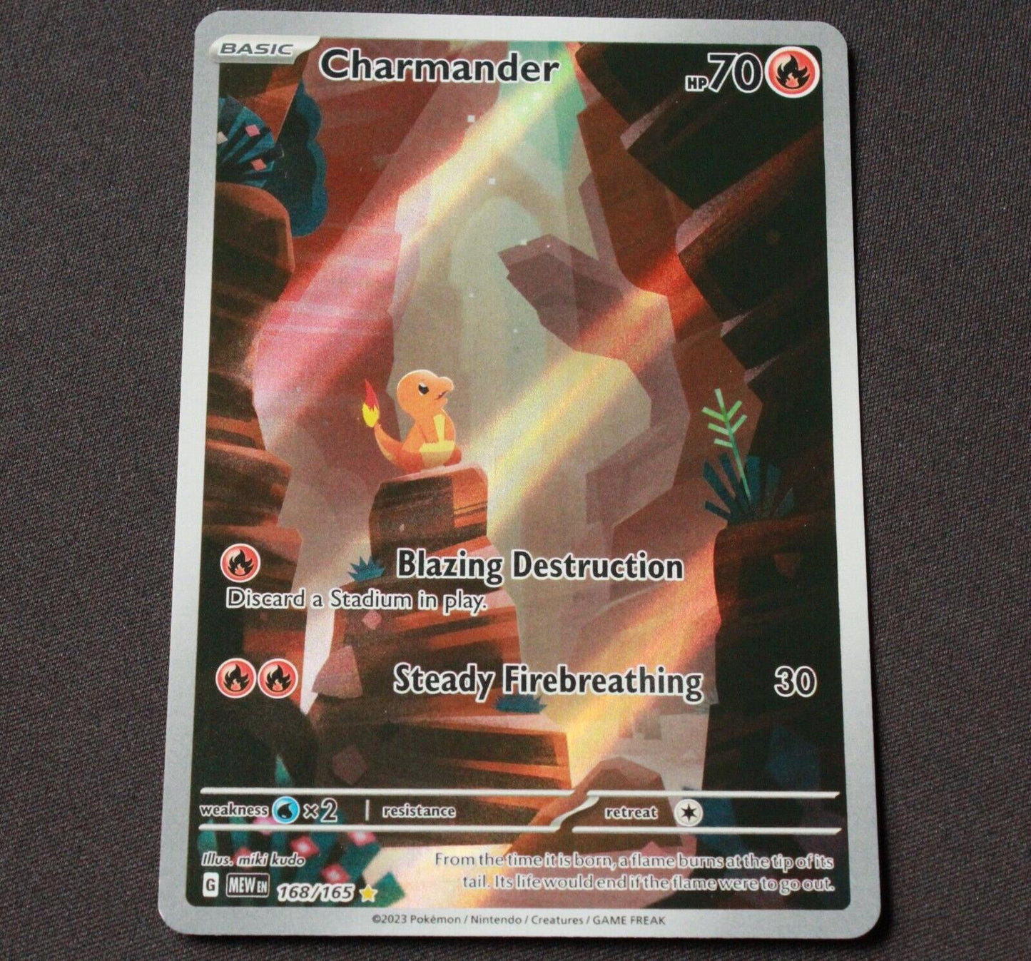 Pokemon SV: Scarlet and Violet 151 Illustration Rare Charmander 168/165 NM