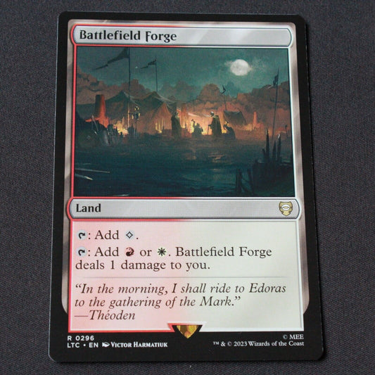 MTG Commander: The Lord of the Rings (LTC) Rare Battlefield Forge 296 NM