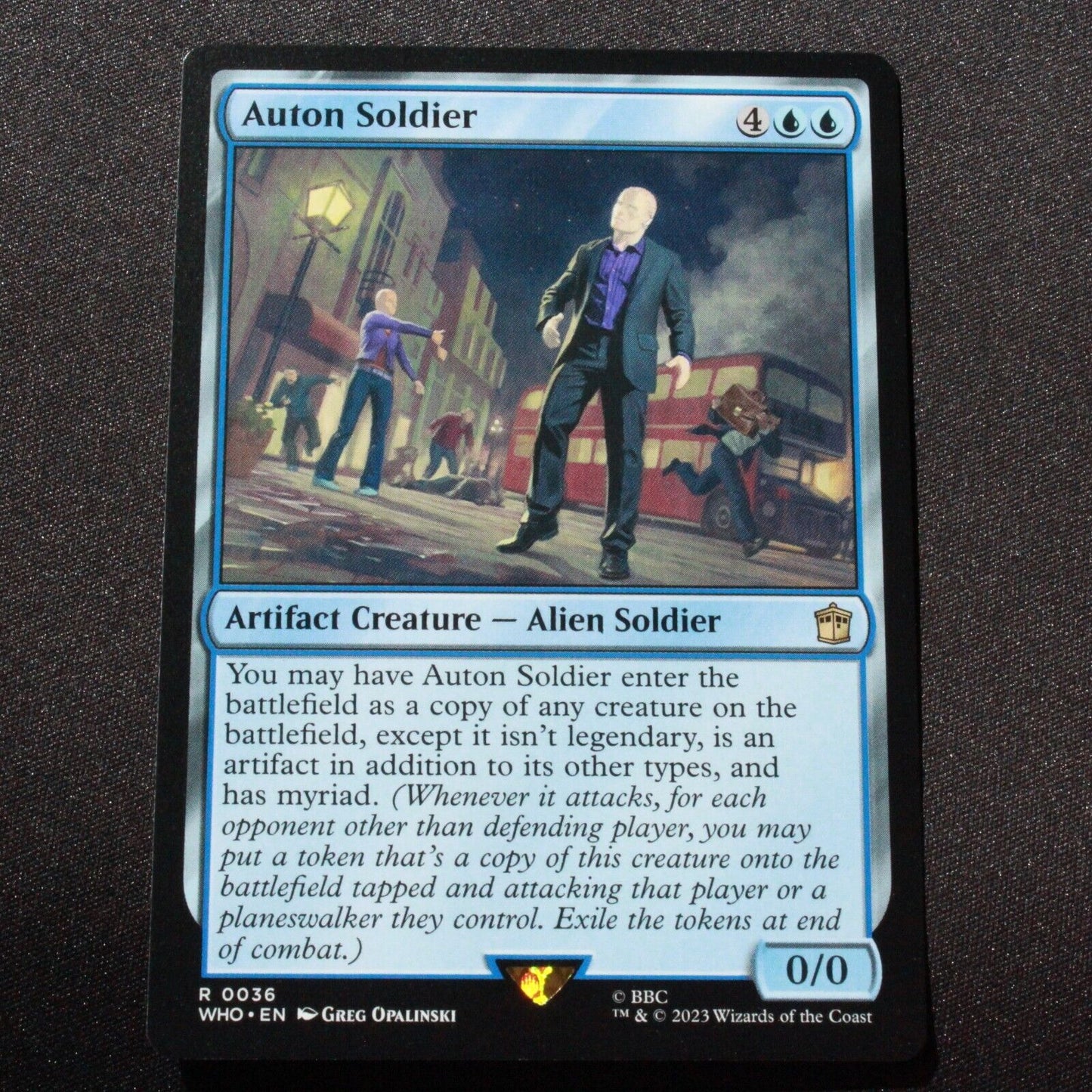 MTG Universes Beyond: Doctor Who (WHO) Rare Auton Soldier 36 NM