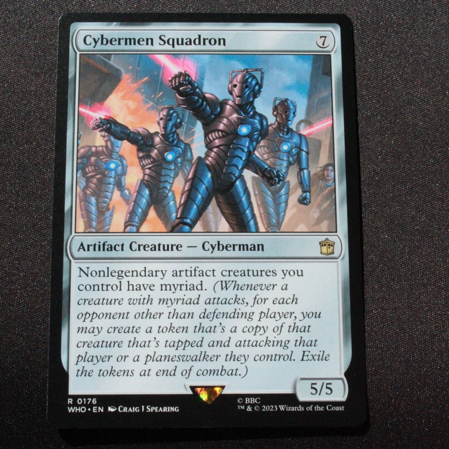 MTG Universes Beyond: Doctor Who (WHO) Rare Cybermen Squadron 176 NM