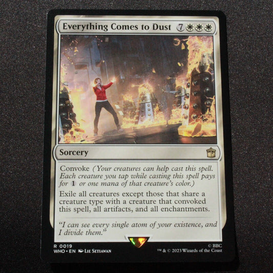 MTG Universes Beyond: Doctor Who (WHO) Rare Everything Comes to Dust 19 NM