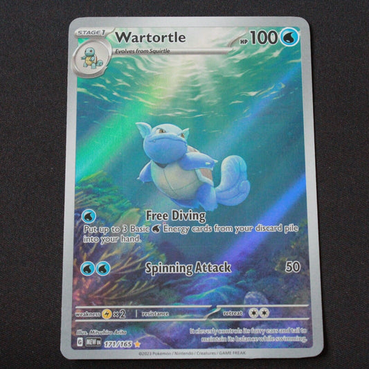 Pokemon SV: Scarlet and Violet 151 Illustration Rare Wartortle 171/165 NM