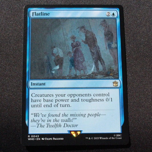 MTG Universes Beyond: Doctor Who (WHO) Rare Flatline 43 NM