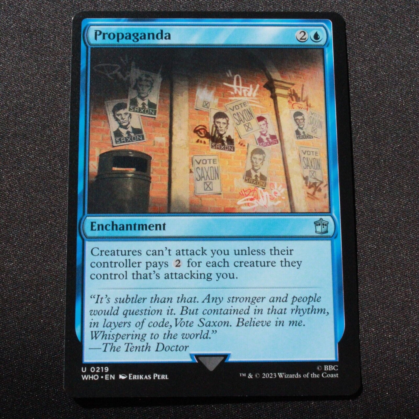 MTG Universes Beyond: Doctor Who (WHO) Uncommon Propaganda 219 NM