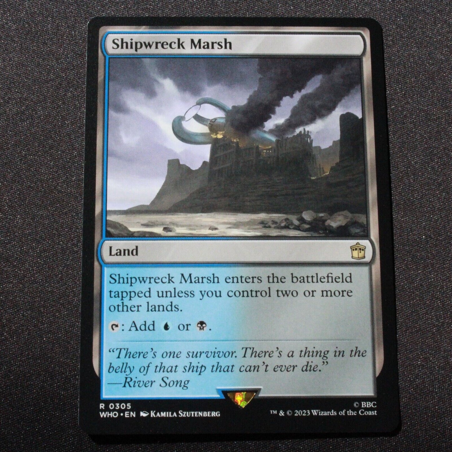 MTG Universes Beyond: Doctor Who (WHO) Rare Shipwreck Marsh 305 NM