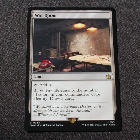 MTG Universes Beyond: Doctor Who (WHO) Rare War Room 330 NM