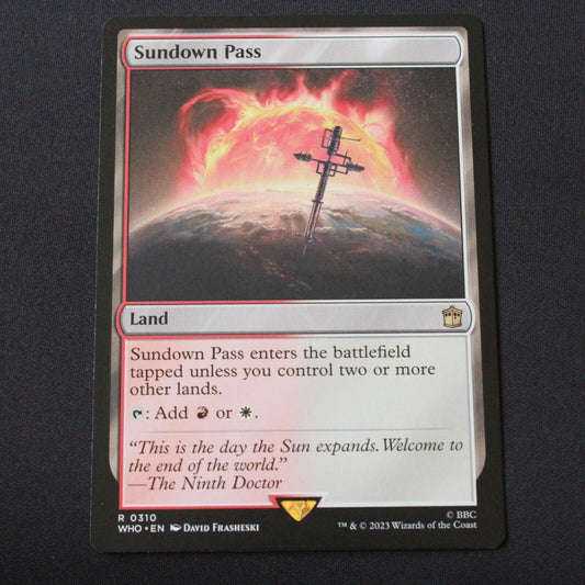 MTG Universes Beyond: Doctor Who (WHO) Rare Sundown Pass 310 NM