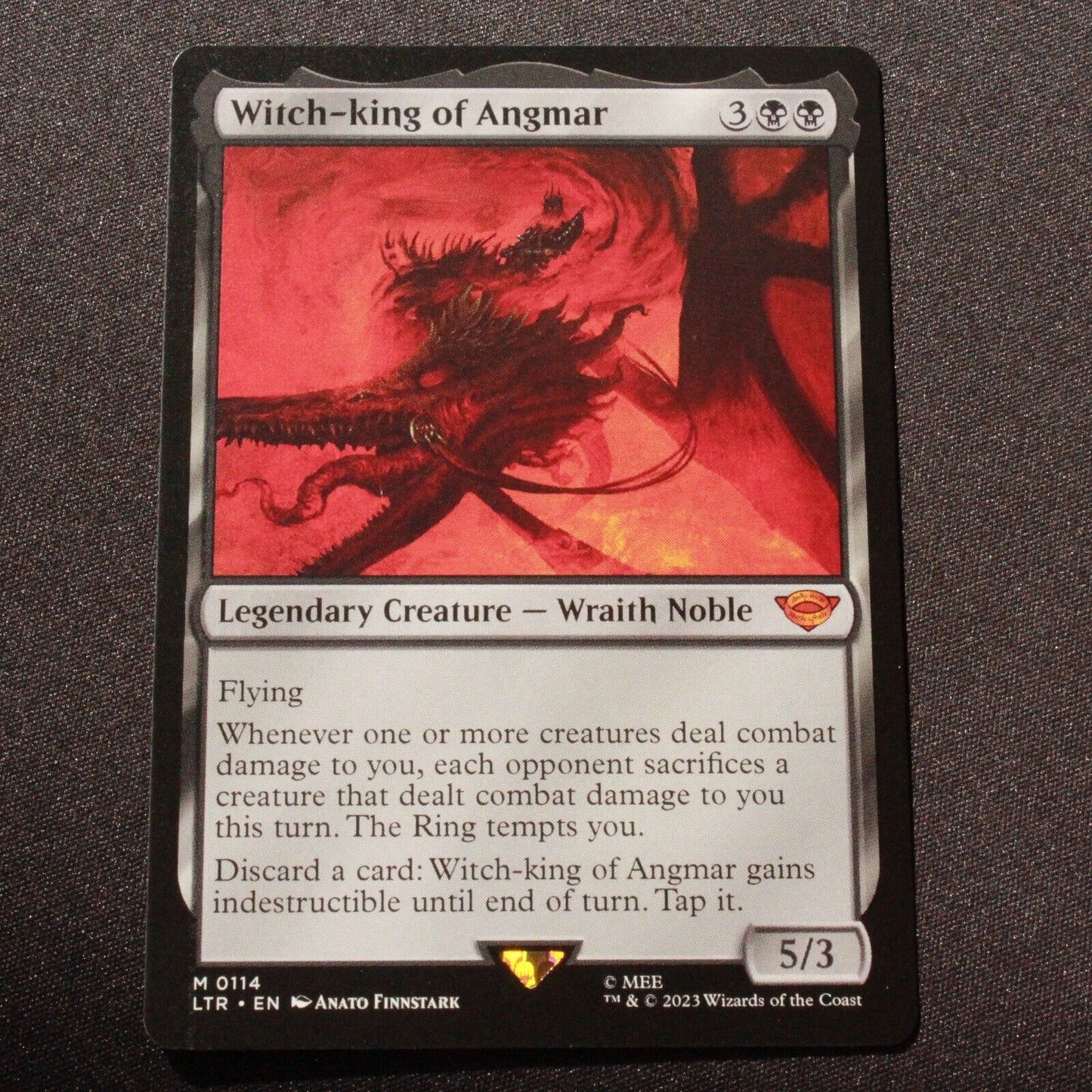 MTG The Lord of the Rings: (LTR) Mythic Witch-king of Angmar 114 NM