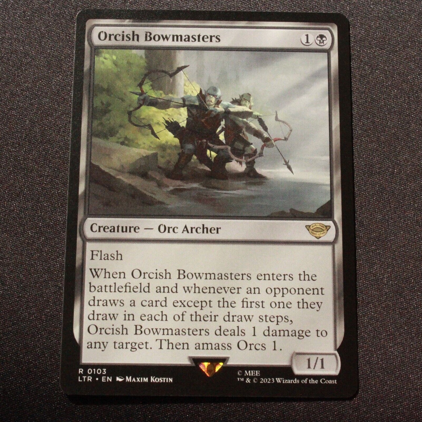 MTG The Lord of the Rings: (LTR) Rare Orcish Bowmasters 103 NM