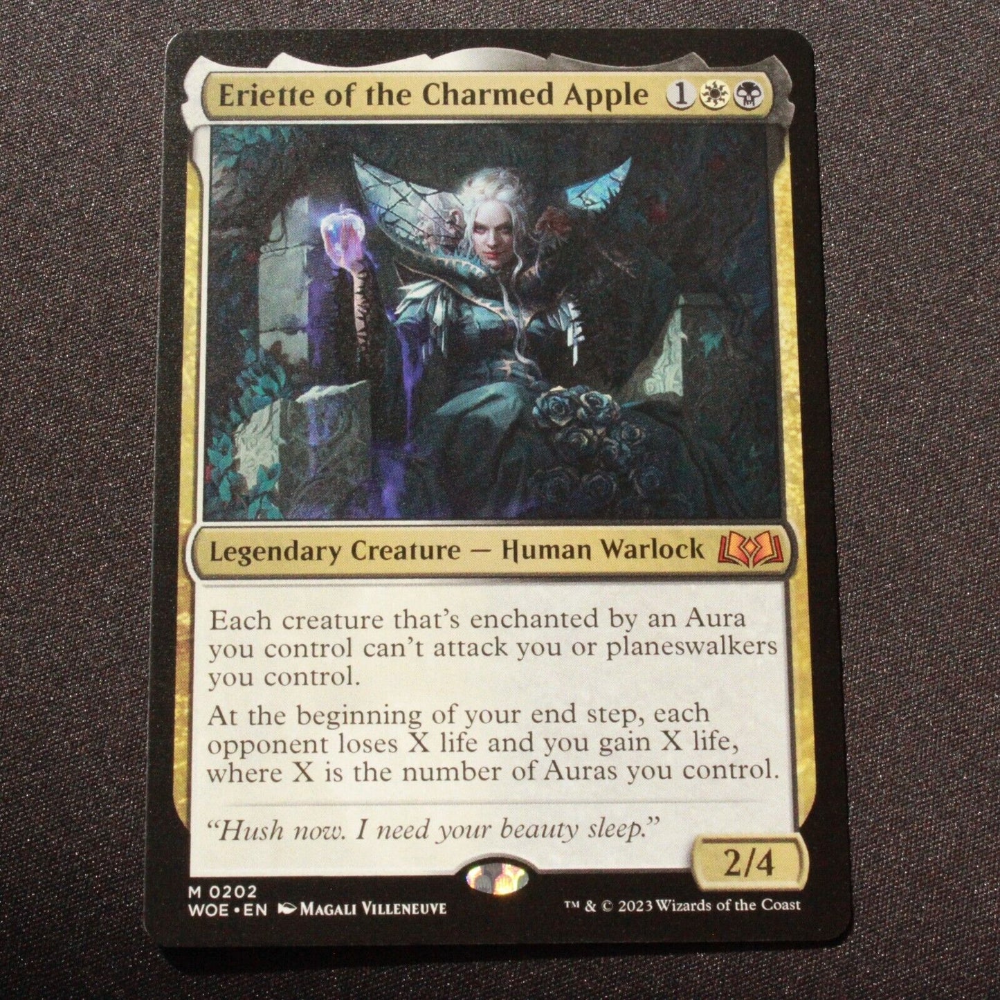 MTG Wilds of Eldraine (WOE) Mythic Eriette of the Charmed Apple 202 NM