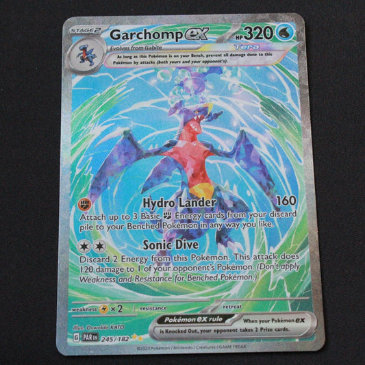 Pokemon SV04: Paradox Rift Special Illustration Rare Garchomp ex 245/182 NM