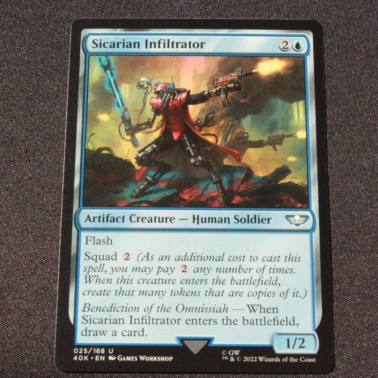 MTG Warhammer 40,000 (40K) Uncommon Sicarian Infiltrator 25 NM