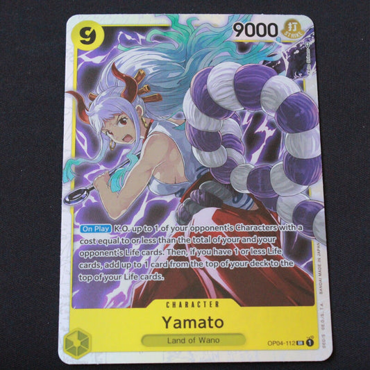 One Piece Kingdoms of Intrigue (OP04) SR FOIL Yamato OP04-112 NM