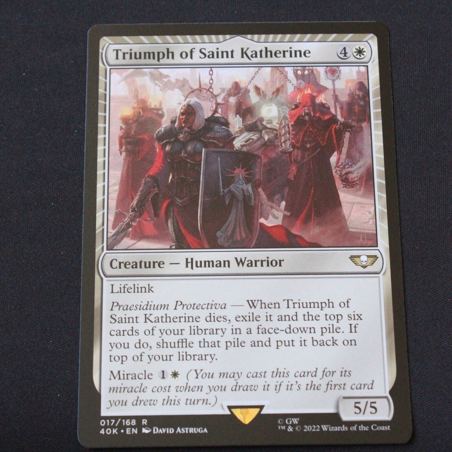 MTG Universes Beyond: Warhammer 40,000 40K Rare Triumph of Saint Katherine 17 NM