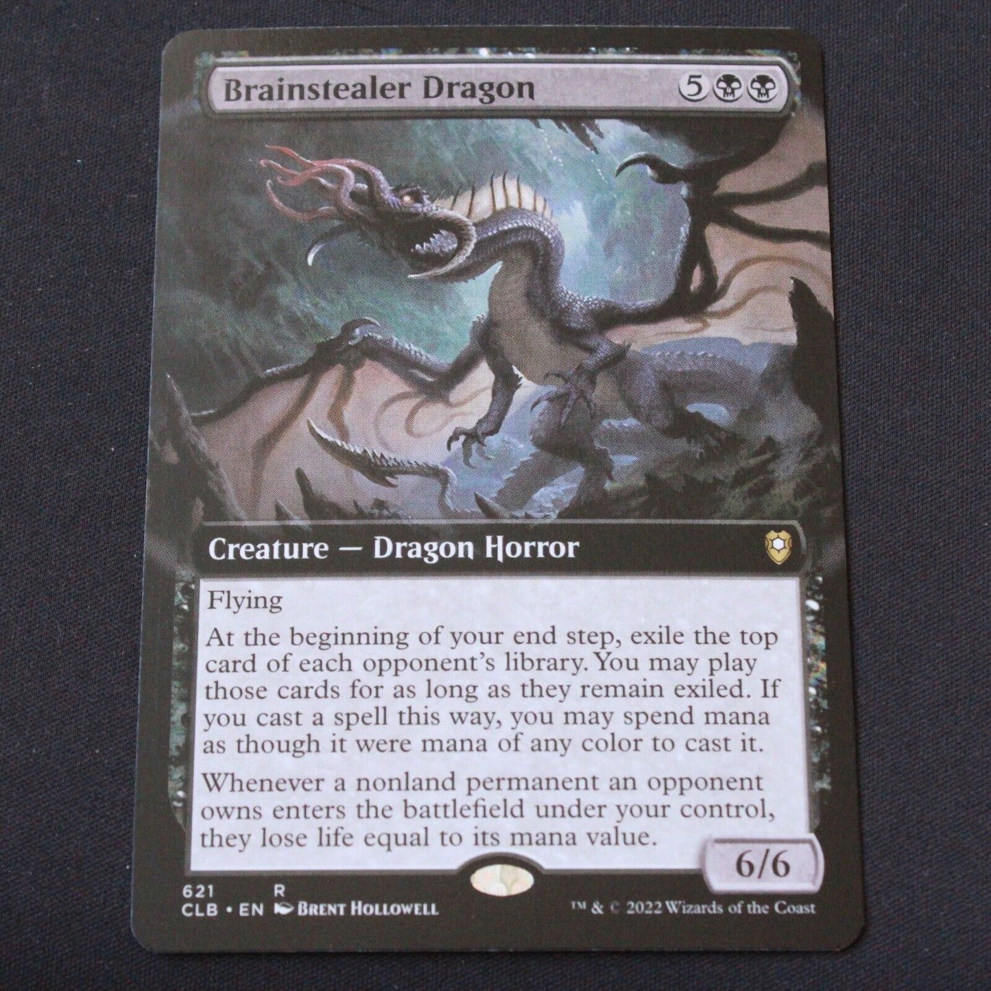 MTG Baldurs Gate (CLB) Rare Brainstealer Dragon (Extended Art) 621 NM