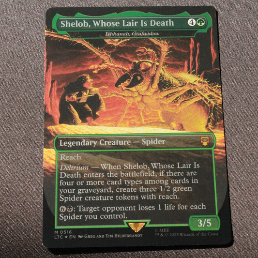 MTG Commander Lord of the Rings LTC FOIL Shelob Whose Lair Is Death 516 NM