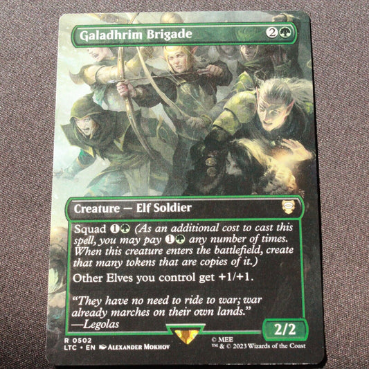 MTG Commander Lord of the Rings LTC Galadhrim Brigade Borderless 502 NM