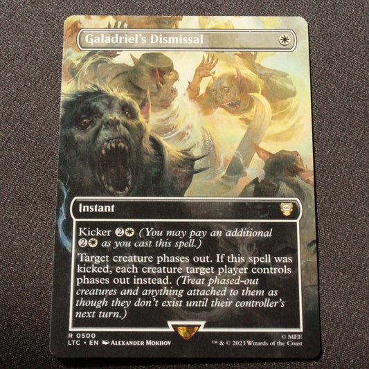 MTG Commander Lord of the Rings LTC Galadriel's Dismissal Borderless 500 NM