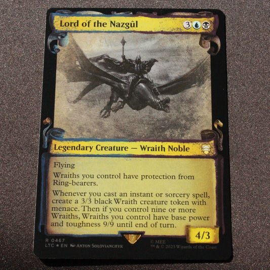 MTG Lord of the Rings LTC FOIL Lord of the Nazgul Showcase Scrolls 467 NM