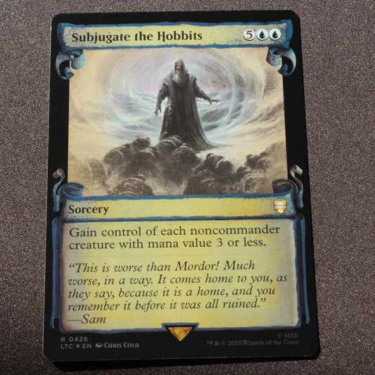 MTG Lord of the Rings LTC FOIL Subjugate the Hobbits Showcase Scrolls 426 NM