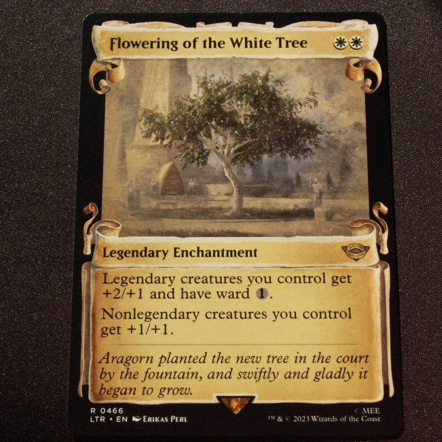 MTG Lord of the Rings LTR Flowering of the White Tree Showcase Scrolls 466 NM