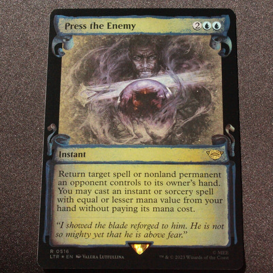 MTG The Lord of the Rings LTR Rare FOIL Press the Enemy Showcase Scrolls 516 NM