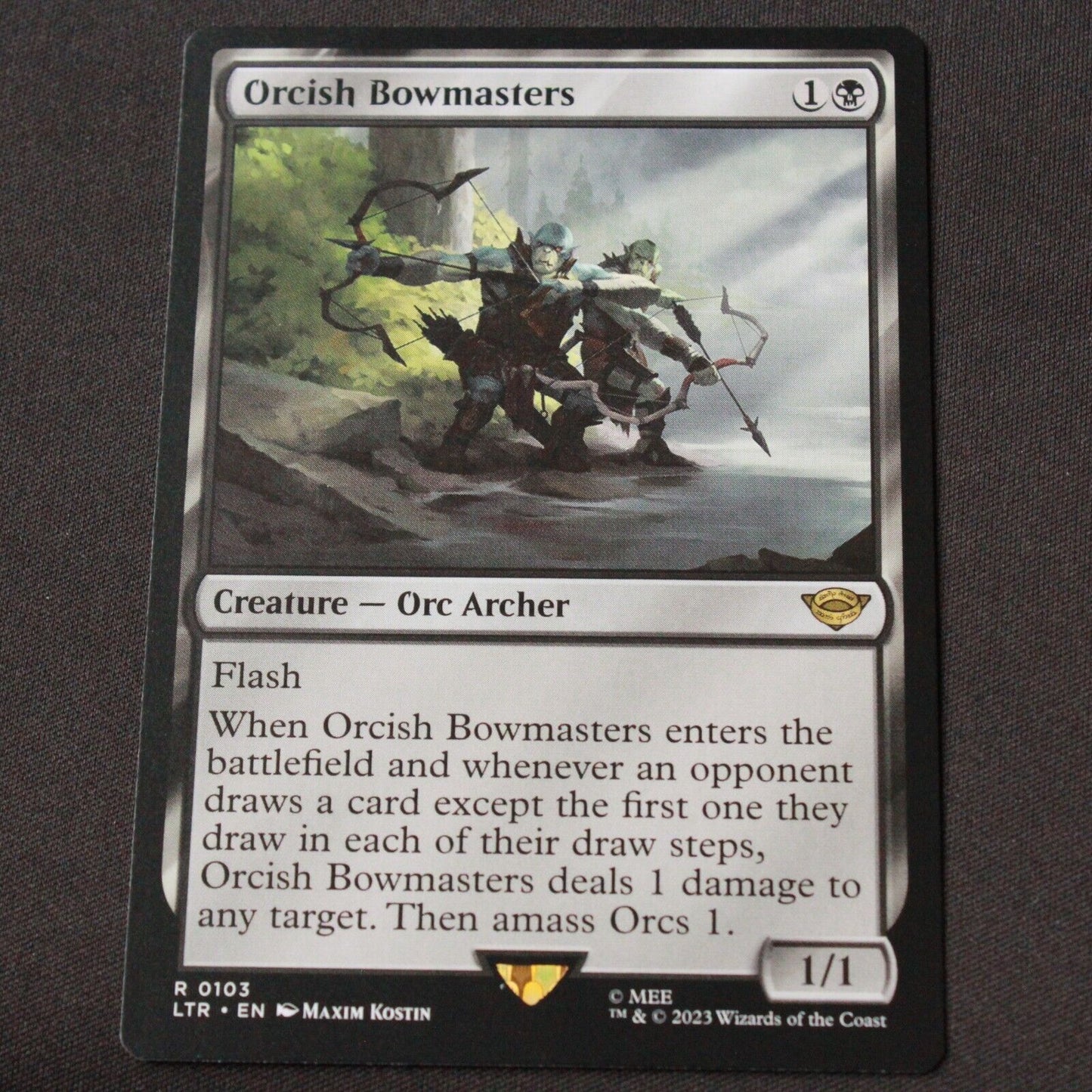 MTG The Lord of the Rings LTR Rare Orcish Bowmasters 103 NM