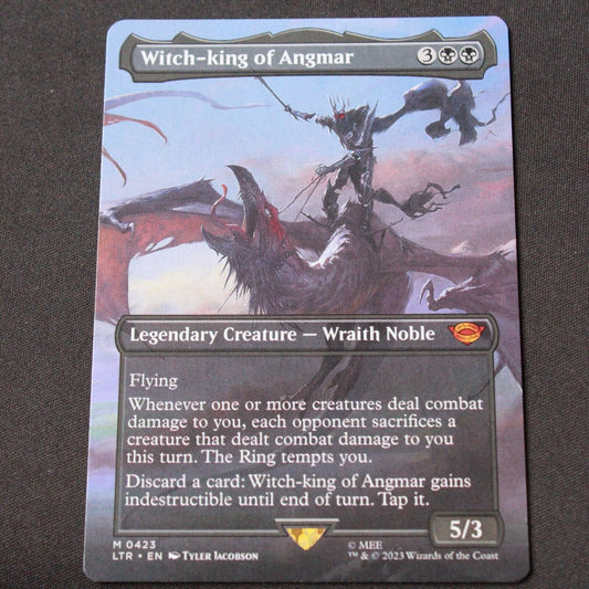 MTG The Lord of the Rings LTR Mythic Witch-king of Angmar Borderless 423 NM