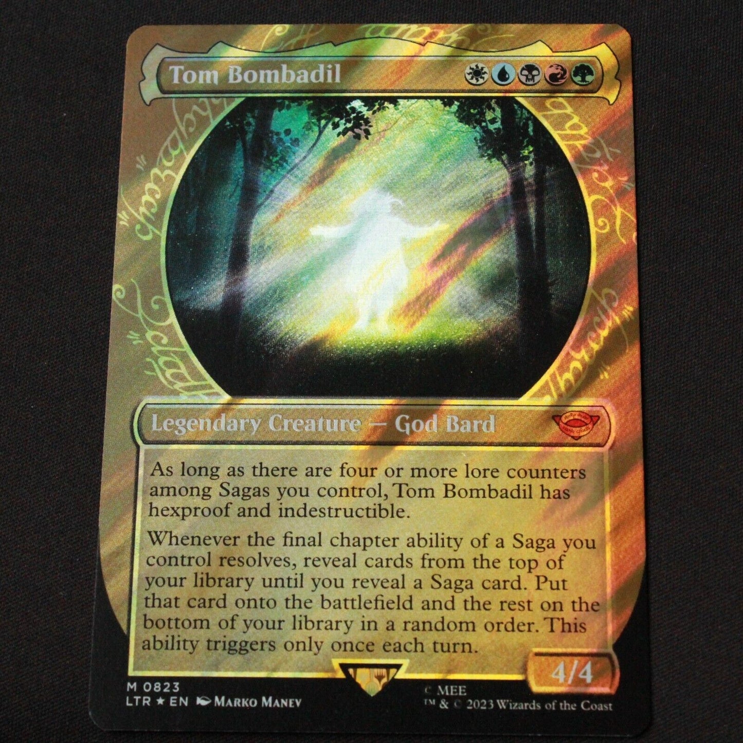 MTG The Lord of the Rings LTR FOIL Tom Bombadil Showcase Surge Foil 823 NM