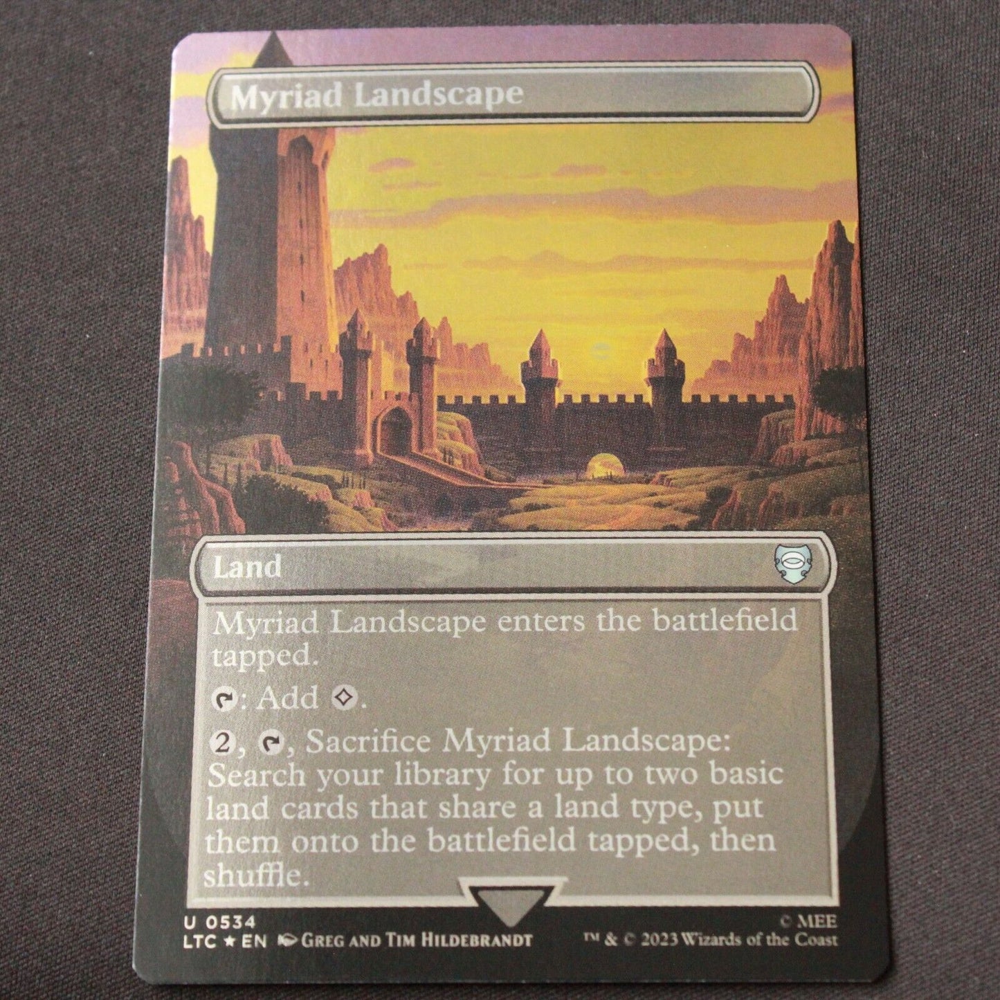 MTG Commander Lord of the Rings LTC Uncommon Myriad Landscape Borderless 534 NM