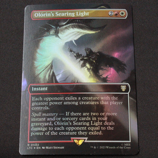 MTG Commander Lord of the Rings LTC FOIL Olorins Searing Light Borderless 503 NM