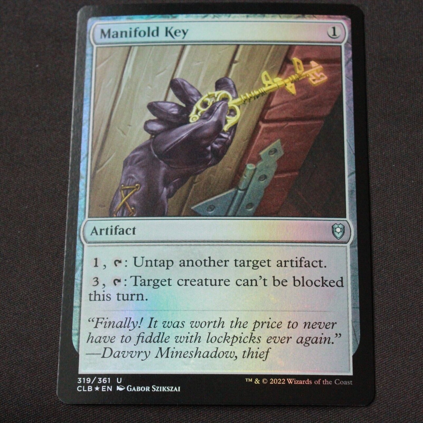 MTG Commander Legends Baldurs Gate (CLB) Uncommon FOIL Manifold Key 319 NM