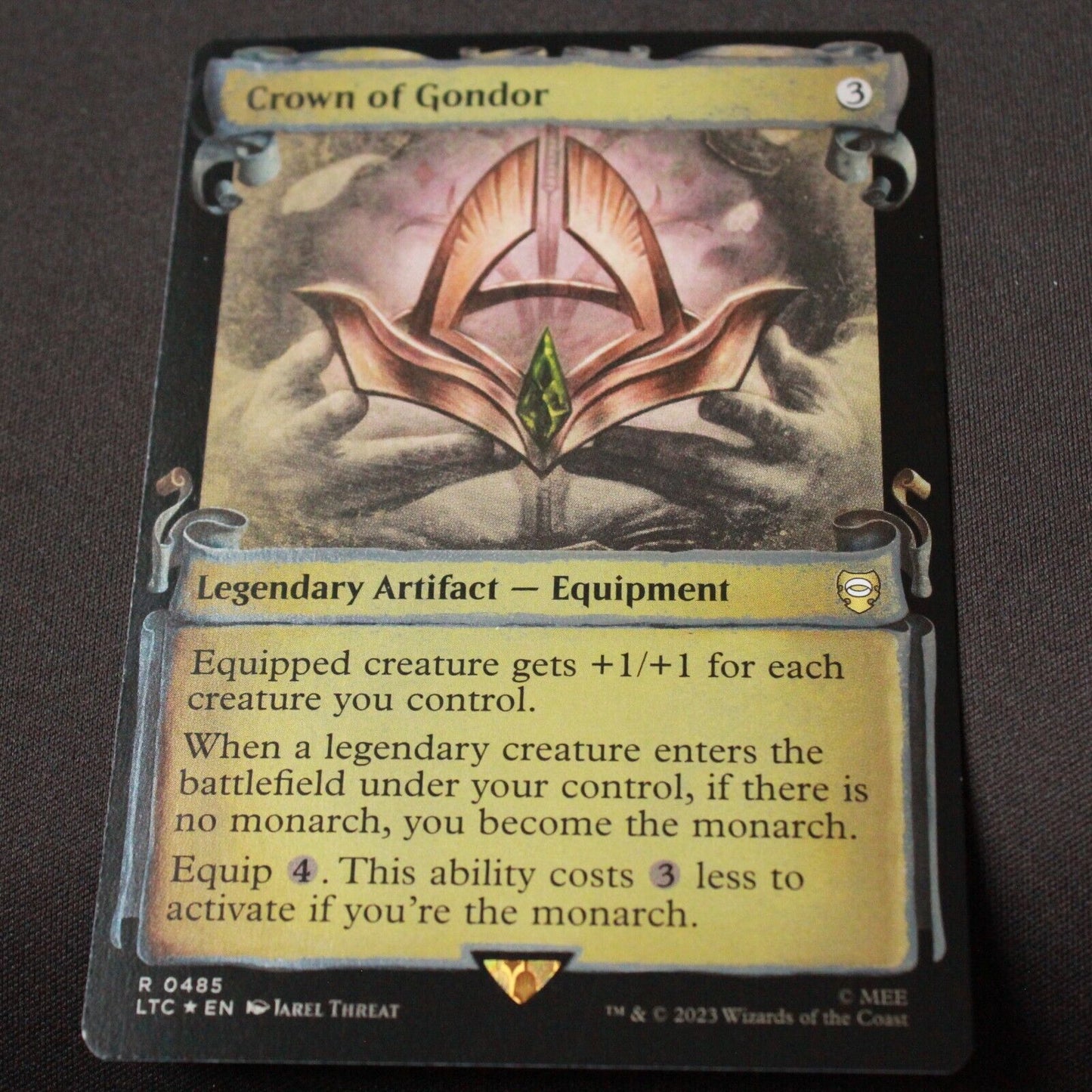 MTG Commander Lord of the Rings LTC FOIL Crown of Gondor Showcase Scrolls 485 NM