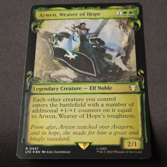 MTG Commander LOTR LTC FOIL Arwen Weaver of Hope Showcase Scrolls 437 NM