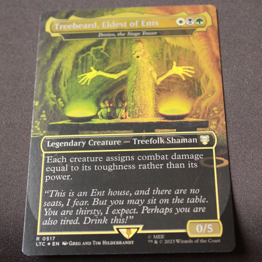 MTG Commander LOTR LTC FOIL Treebeard Eldest of Ents Borderless 517 NM