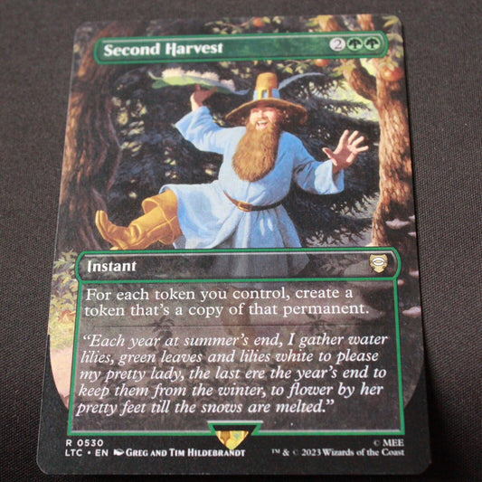 MTG Commander Lord of the Rings LTC Second Harvest Borderless 530 NM