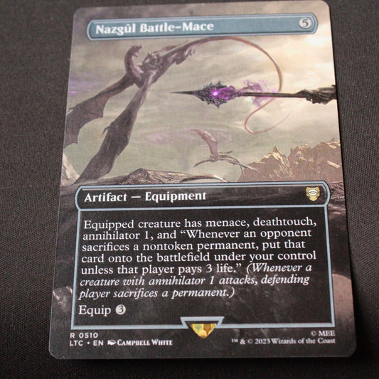 MTG Commander Lord of the Rings LTC Nazgul Battle-Mace Borderless 510 NM