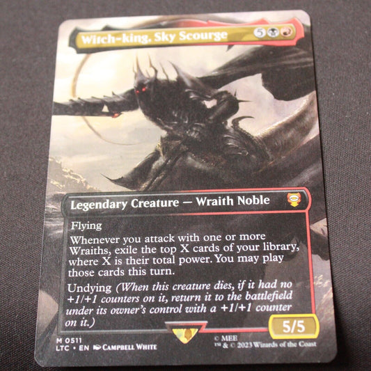 MTG Commander Lord of the Rings LTC Witch-king Sky Scourge Borderless 511 NM