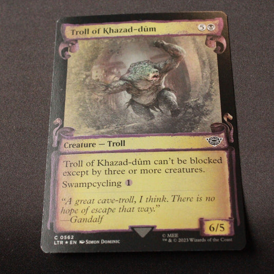 MTG Lord of the Rings (LTR) Common Troll of Khazad-dum (Showcase Scrolls) 562 NM